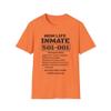 Personalized Mom Life Inmate Costume T-Shirt  Custom Inmate Number  Funny Halloween Shirt for Moms - Fun Mom Life Heather Orange view 1
