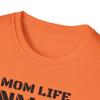 Personalized Mom Life Inmate Costume T-Shirt  Custom Inmate Number  Funny Halloween Shirt for Moms - Fun Mom Life Heather Orange view 3