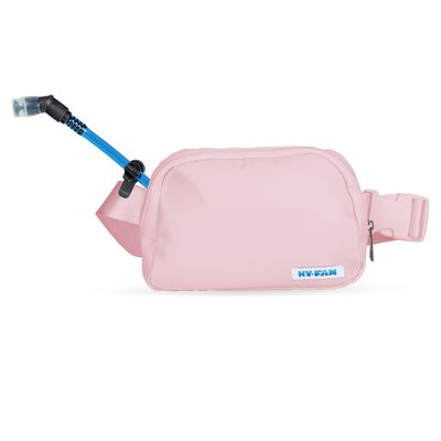 HY-FAN Kenai Hydration Cross Body with Bladder, 17oz BPA-Free, Hands-Free Design, Secure Pockets, Ideal for Travel, Daily Use and More (Pink)