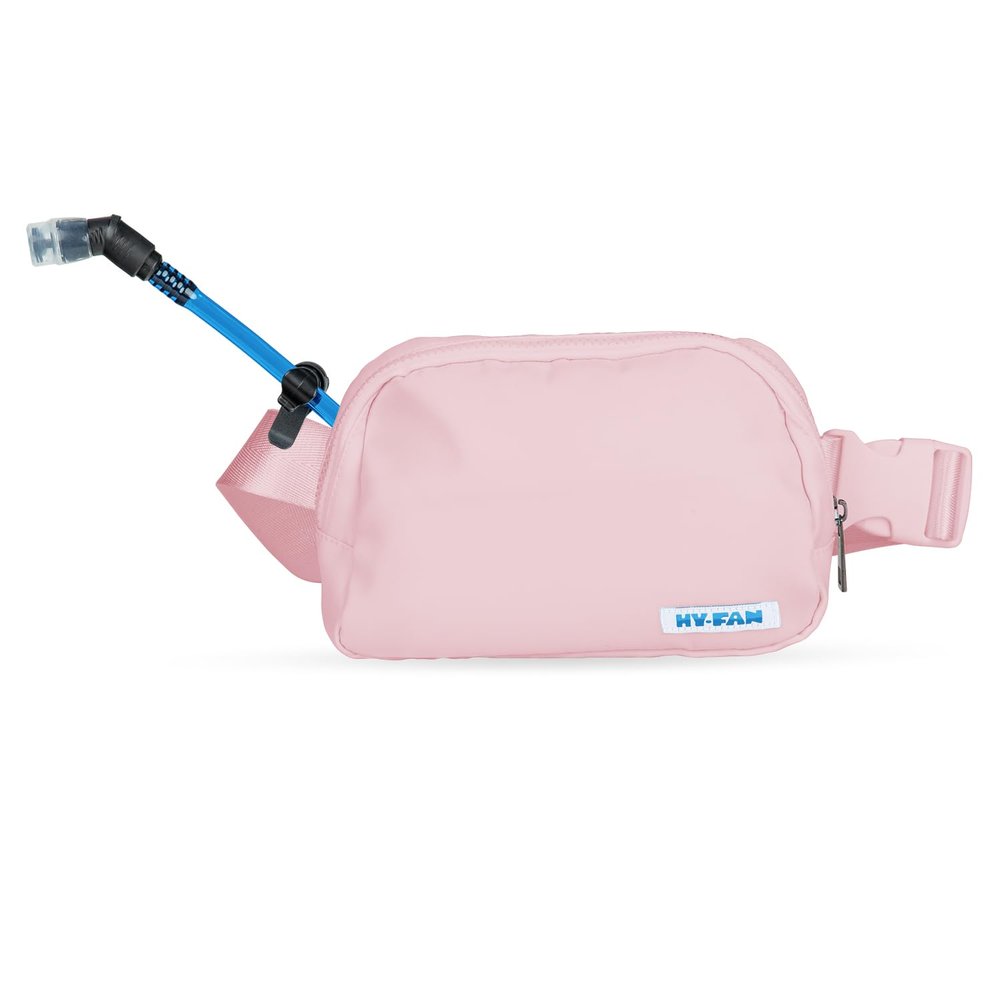 HY-FAN Kenai Hydration Cross Body with Bladder, 17oz BPA-Free, Hands-Free Design, Secure Pockets, Ideal for Travel, Daily Use and More (Pink)