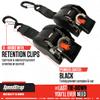 2" x 43" Retractable Marine Transom Tie-Down Straps with Snap S-Hooks - Heavy Duty Tie-Downs for Secure Transport - Universal Fit for Marine Vessels (2 Pack) (Stainless Steel - 1,800 lbs) view 4