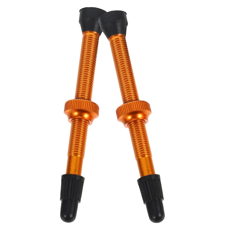 Mikinona 1pair Metal Tubeless Valve Stems for French Air Nozzle Easy Installation High-Pressure Resistant