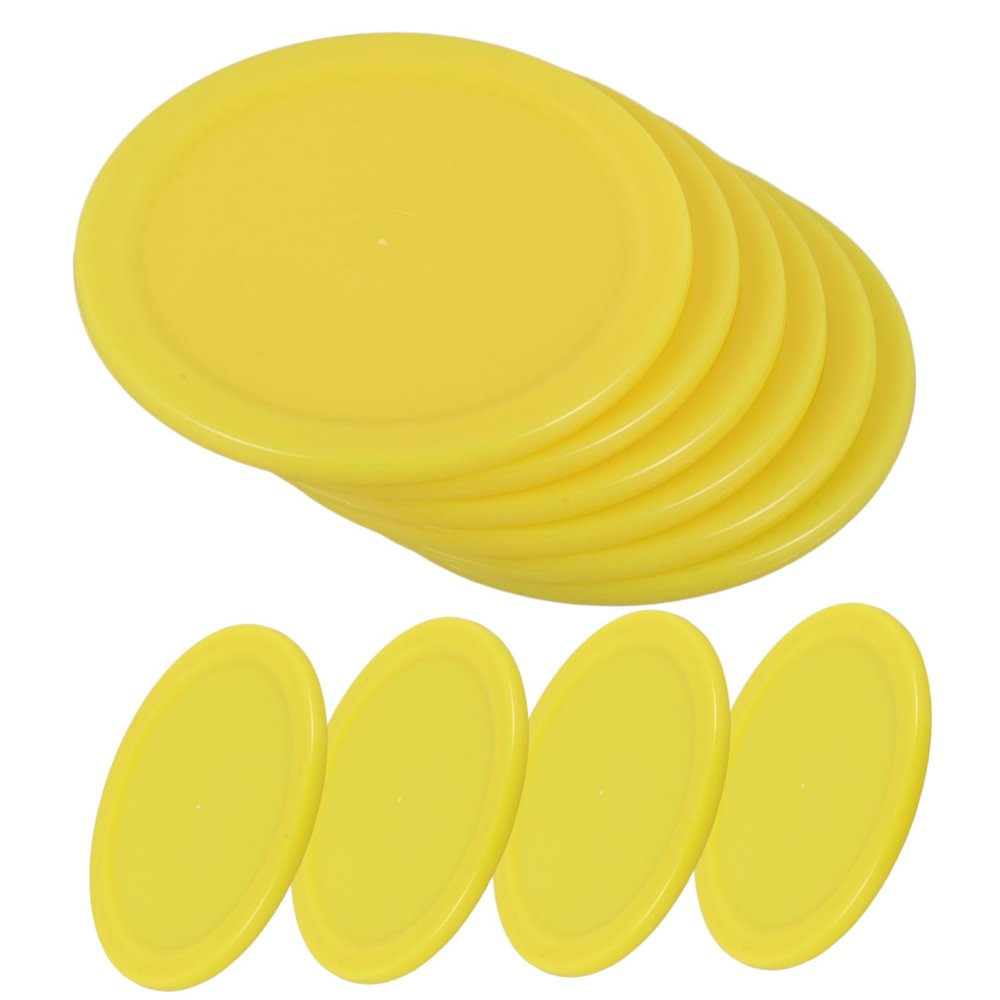 COOLHIYA 10pcs Small Ice Hockey Pucks for Indoor Games Smooth for Exciting Play Suitable for All Skill Levels for Game Rooms and Bars