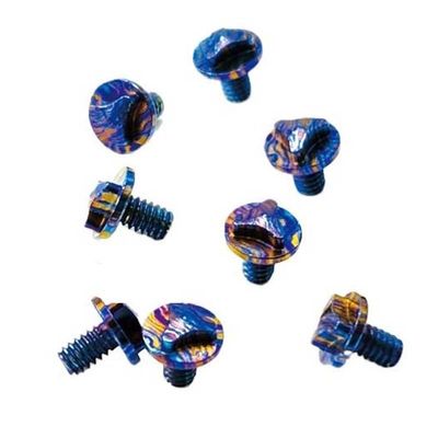 IGRIXLSD 8PCS Custom Timascus Screws Fits for Microtech Combat Troodon Dirac Delta DIY Making Accessory