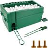 Automatic Golf Tee Machine, Powerless Golf Ball Dispenser Machine Golf Club Organizer, Automatic Golf Ball Teeing Device Training Machine with Foot Pedal and 9 Club Sockets, Capacity 100 Golf Balls view 1