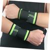Healeved Wrist Support Brace for Sports Compression Wrist Wrap Protector for Weightlifting Basketball and Fitness Breathable Black Green view 4