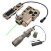 Metal PST4 Aiming Box Laser Sights(with Red/Green/Blue Laser+IR Laser+Modular Remote Pressure Switch), & M600DF Strong White LED Flashlight Combo, Fit 20mm Rail,DE view 1