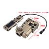 Metal PST4 Aiming Box Laser Sights(with Red/Green/Blue Laser+IR Laser+Modular Remote Pressure Switch), & M600DF Strong White LED Flashlight Combo, Fit 20mm Rail,DE view 3