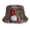 Christmas Gnome Bucket Hats for Women Men Funny Christmas Hat Sun Cap Packable Outdoor Fisherman Hat for New Year Decor view 1