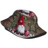 Christmas Gnome Bucket Hats for Women Men Funny Christmas Hat Sun Cap Packable Outdoor Fisherman Hat for New Year Decor view 2