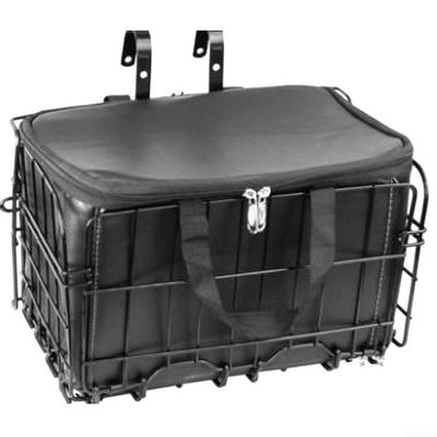 Bike Basket Large Quick Release Design Metal Ebike Basket for Carrying Vegetables Water Bottles Toys(inner bag only)