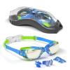 Hurdilen Swim Goggles for Kids Toddlers 3-14 with Swim Cap, Nose Clip, Nose Bridge, Ear Plugs view 3