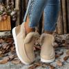 Boots For Women Fashion Mid Calf Women's Winter Snow Boots Slip on Insulated Fur Lined Lightweight Cold Weather Warm Ankle Booties Comfortable Outdoor Walking Shoes view 2