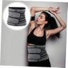 GLSTOY Female Bellyband Waist Sweat Band Exercise Staylace Zipper Waistband Lumbar Support Belt for Athletes s Dark Grey view 4