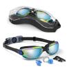 Hurdilen Swim Goggles for Kids Toddlers 3-14 with Swim Cap, Nose Clip, Nose Bridge, Ear Plugs view 3
