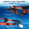 Hurdilen Swim Goggles for Kids Toddlers 3-14 with Swim Cap, Nose Clip, Nose Bridge, Ear Plugs view 4