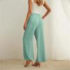Lolvmvchi Reorders from My Past Orders Leg Flare Sweatpants Women's Solid Color High Waisted Casual Wide Leg Pants with Elastic Waist Straight Trendy Fall (Mint Green, S) Placed Recently by Me view 2