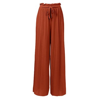 Lolvmvchi Blacky Women's Jogger Sweatpants Women's Summer Autumn Tie Solid Color Stripe Wide Leg Pants Trendy Fall Outfits for Women 2024 (Coffee, XL) Placed Recently by Me