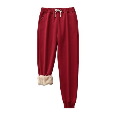 Temu Com Delivery Return Pallets Deal Womens Sweatpants Joggers Women's and Thick Winter Sports Pants Women's Warm Casual Pants Trendy Fall Outfits for Women 2024 (Red, XXXL) Placed Recen