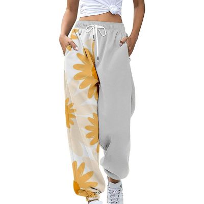 Lolvmvchi Deals Straight Leg Pants for Women Pants for Women Elastic Sweatpant Jogger Trousers with Pockets Trendy Fall Outfits for Women 2024 (Yellow, M) Placed Recently by Me