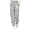 Lolvmvchi Deals Wide Leg Oants Women's Solid Flower Printed Trouser Hem Strap Casual Pants Trendy Fall Outfits for Women 2024 (Grey, L) Placed Recently by Me view 1
