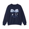 Labor and Delivery Nurse Sweatshirt, L & D Nurse Shirt Nurse Appreciation, Graduation, Coquette Nurse, Mother Baby Navy view 1