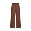 2024 Wide Leg Sweatpant Set Women Women Fashion Solid Color Cotton Elastic Long Pants Beach Leisure Trousers Linen Trendy Fall (Coffee, S) Placed Recently by Me view 3