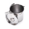 equlup Camping Cup Pot, 1.2L Stainless Steel Camping Kettle Portable Hiking Pot Coffee Cup with Foldable Handles and Lid for Camping Backpacking view 2