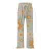 Deals 2024 Clearance Sweatpants Jeans for Women Petite Women's Casual and Fashionable Beach Elastic Waist Wide Leg Pants with Colorful Trendy Fall (Yellow, XXXL) Placed Re view 2