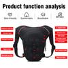 ADRUOX Motorcycle Leg Bag, Thigh Bag With Leg Strap, Multifunctional Storage, Drop Leg Bag for Motorcycle, Bicycle, Horse Riding, Hiking, Camping, Fishing, Hunting, Outdoor Travel (black) view 3
