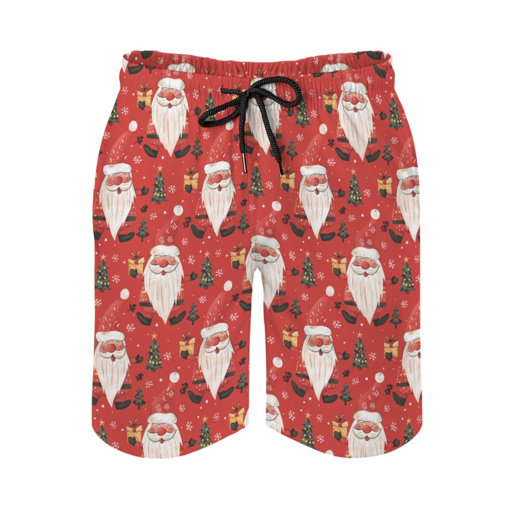Christmas Gnomes Santa Men's Swim Trunks Merry Christmas Beach Shorts Christmas Party Swimwear Bathing Pants Multicolor 6X_l