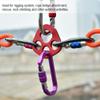 equlup Rigging Plate, Outdoor 4 Holes Paws Rigging Plate Rock Climbing Multi Anchor Point Connector Gear for Rigging System view 4