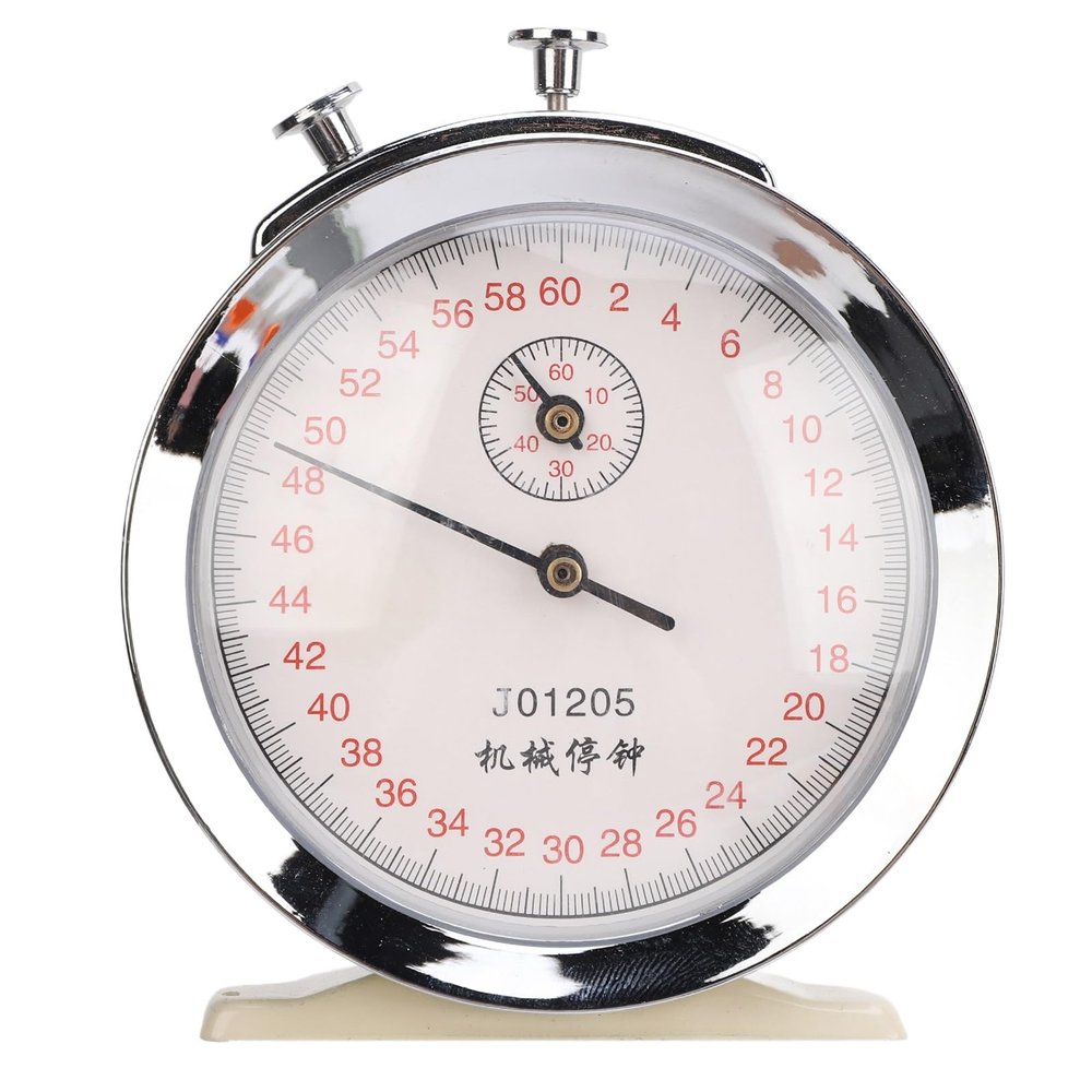 Mechanical Stop Watch, Digital Sports Stopwatch Timer, Round Dial 0.2s 60 Second Sports Count Timer for Physical Experiments Sports Fitness