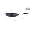 OKUMEYR Non-stick Cast Iron Fry Pan with Foldable Handle for Camping and Outdoor Cooking Lightweight and Compact Griddle for Barbecue Induction Compatible Skillet view 2