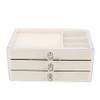TOGEVAL 1pc Jewelry Display Box Multi-grid Earring Organizer Plastic Jewelry Case for Necklaces Bracelets and Accessories Space-saving Design for Home Travel view 1