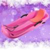 TUOYIBO Happy Children's Sledding, Two-Person Padded Sledges, Two-Handle Children's Sledges Frost-Resistant and Wear-Resistant Sledges, Sledges with Backrests view 1