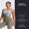 Aoxjox Womens Workout Leggings Metamorph Mid-Rise Hidden Scrunch Tummy Control Gym Training Yoga Pants 27" (Driftwood, Large) view 3