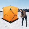Ice Fishing Tent - Fully Insulated Portable Shelter with Carry Bag, Ideal for Ice Fishing and Picnics (Orange) view 3