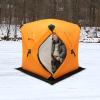 Ice Fishing Tent - Fully Insulated Portable Shelter with Carry Bag, Ideal for Ice Fishing and Picnics (Orange) view 4