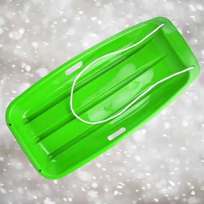 TUOYIBO Happy Children's Sledding, Children's Double Sledge, Thickened Wear-Resistant Sledge, Plastic Sledge Board, Winter Sledge