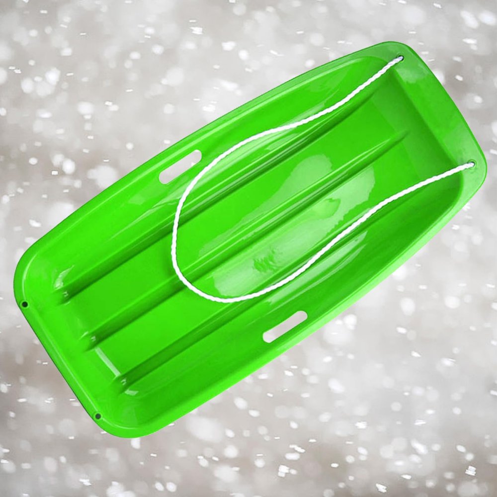 TUOYIBO Happy Children's Sledding, Children's Double Sledge, Thickened Wear-Resistant Sledge, Plastic Sledge Board, Winter Sledge