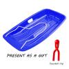 TUOYIBO Happy Children's Sledding, Children's Double Sledge, Thickened Wear-Resistant Sledge, Plastic Sledge Board, Winter Sledge view 4