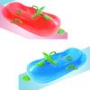 TUOYIBO Happy Children's Sledding, Children's Sledge with Steering Wheel, Double Padded Sledge, Plastic Sledge, Sledge with Brake Handrail view 4