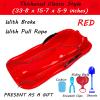 TUOYIBO Happy Children's Sledding, Two-Person Sledges, Children's Sledges, Thickened Plastic Sledges, Sledges with Backrests and Pull Ropes view 2