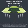 G4Free 62 Inch Lightweight Large Golf Umbrella Carbon Fiber Oversize Double Canopy Vented with Reflective Stripe+ 68 Inch UV Protection Golf Umbrella Auto Open Vented Double Canopy Oversize Umbrella view 3