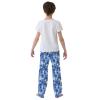 ALAZA Blue Watercolor Ice Hockey Player Pajama Pants Long Sleep Pant Pajama Bottoms Elastic Waist with Pockets 11-12 Years view 3