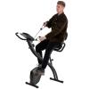 3-in-1 Recumbent Exercise Bike, Folding Exercise Bike, Upright Exercise Bike and Arm Resistance Bands, Adjustable Seat, 8 Levels of Magnetic Resistance, Black view 1