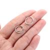 16G Double Nose Hoop Ring Surgical Steel Cartilage Earring Helix Piercing Jewelry Septum Jewelry Silver Daith Earring 7mm 2 PCS Lobe Earrings Unisex Hoop Earrings Tragus Lip Conch Hoop Earring view 4