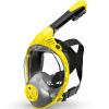 Full Face Snorkel Mask- Snorkeling Gear for Adults with Safe Dry Top Breathing System, Latest Foldable Panoramic View Snorkeling Mask for Men and Women, Anti Fog Anti Leak view 1