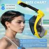 Full Face Snorkel Mask- Snorkeling Gear for Adults with Safe Dry Top Breathing System, Latest Foldable Panoramic View Snorkeling Mask for Men and Women, Anti Fog Anti Leak view 3